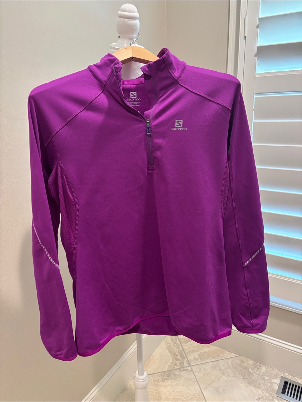 Salomon Magenta 1/4 Zip Active Pullover